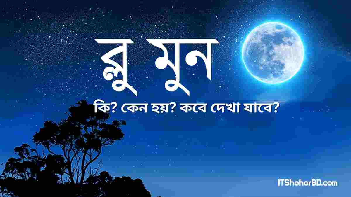 ব্লু মুন কি,কেন হয় এবং কবে দেখা যাবে